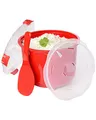 Sistema Microwave Reiskocher, 2,6 l, rot/transparent Einheitsgröße Rot
