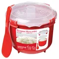 Sistema Microwave Collection Rice Cooker, 87.2 oz./2.6 L, Red 2.6L