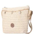 Antonio Damen Bast Tasche XS beige