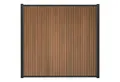 GartenLand Zaun Shadowline WPC Co-extrudiert ca. 180x180 cm, (Set, Ohne Pfosten, ca. 180x180 cm), Lamellen Co-Extrudiert, besonders haltbar, Pflegeleicht, Vertikal