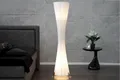 Stehleuchte Stehlampe groß 180 cm Retro Weiß Latex E27 Wohnzimmer Schlafzimmer