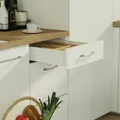 MS Beschläge Schubladensystem Weiß Unterflurführungen Soft Close Schubkasten-Set 300mm 86mm