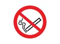 SafetyMarking Verbotsschild Folie D50 mm Rauchen verboten 6 Stk.pro Bogen ; wolk (30.A6005)