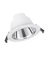 LEVANCE Downlights mit einstellbarer Lichtfarbe, Ersatz für 1x18W CFLi | energiesparend, 13 W, Aluminium (Gehäuse), Polycarbonat (Diffusor) | DL COMFORT DN 130 13W 3CCT IP54 WT