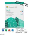 Microsoft 365 Family - MS Office 365 | 6Nutzer | Mehrere PC Mac | ESD | 1 Jahr