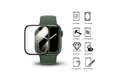 Wigento Smartwatch-Hülle Für Apple Watch Series 9 8 7 45mm Plexiglas Display Full Schutz Folie, HD Plexiglas Schutzfolie
