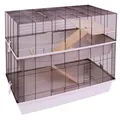 Universeller Nagerkäfig CARLOS 2 Etagen ideal für Mäuse, Hamster 98 x 52 x 89 cm