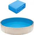 VEVOR runde Poolauskleidung, Durchmesser 460x120 cm, Vinylauskleidung, verschleißfest, geeignet für oberirdische Schwimmbecken mit einer Wandhöhe von 120 cm