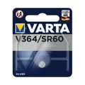 Varta Uhrenbatterie V364 Silberoxid Knopfzellen Batterie 1,55 V 1er Pack