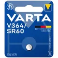 kQ Varta Knopfzelle Silver Oxide V364 SR60 1.55V Batterien 1er Blister