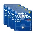 4x Varta Knopfzelle Silver Oxide V364 SR60 1,55 V Batterien 1er Blister 364