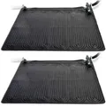 Solarmatte Für Pools 2 Stk. Pvc 1,2x1,2 M Schwarz 28685 Intex