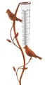 Kobolo Gartenstecker RUSTY BIRDS Metall Rostoptik Niederschlagsmesser (1 Stück) Regenmesser