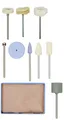 Polier-komplett-set 10-tlg. Metall, Glas, Edelmetall, Porzellan, Kunststoff
