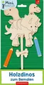 Holzdinos zum Bemalen