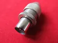 1x Koax Stecker Metall gerade Antennenkabel