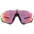 Oakley Wrap Mens Polished White Prizm Road Sunglasses