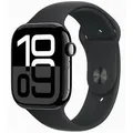 Apple Watch S10 (2024) Aluminium Cellular 46mm diamantschwarz (Sportarmband) S/M