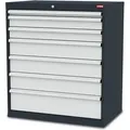 Schubladenschrank Aus Stabiler Stahlkonstruktion Und Kugelführung, 7 Verzinkte Schubladen, Werkstatt / Industrie / Büro, Maße: Bxtxh 900x575x1020 Mm, Werkstattschrank Mit Glatten Seitenwänden - Stier