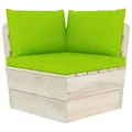 vidaXL Garten-Paletten-Ecksofa mit Kissen Imprägniertes Fichtenholz