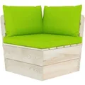 vidaXL Garten-Paletten-Ecksofa mit Kissen Imprägniertes Fichtenholz 3063359