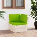 Garten-paletten-ecksofa Mit Kissen Imprägniertes Fichtenholz - Vidaxl