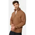 Indicode Sweatjacke Herren INYanic Herrenjacke Reißverschluss braun M (48)