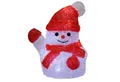 Deuba Dekofigur, Acryl Figur mit LED Schneemann 18,5x15x11cm Batterie Weihnachtsdeko