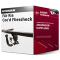 Für Kia Cee'd Fliessheck Typ CD (Auto Hak) Anhängerkupplung vertikal abnehmbar