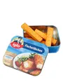 Iglo Fischstäbchen, Holzfischstäbchen in Metalldose für Kaufmannsladen