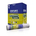 Erfurt Vlies-Rauhfaser CLASSICO Weiß Rauhfasertapete weisse Vliestapete mit Struktur 12 Rollen 15 x 0.53m