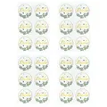 Sticker Set Danke Gold Aufkleber für Hochzeit Kommunion Taufe Jugendweihe Deko