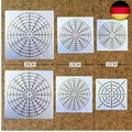 BLUGUL Mandala Schablone, Mandala Dotting Malvorlagen Schablonen, Mandala Rock