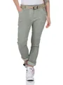 simaranda Damen Jogginghose im Vintage Look Sweatpants für Freizeit Sport und Fitness 21306 (DE/NL/SE/PL, Numerisch, 34, 38, Regular, Regular, Khaki)