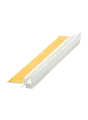 10x Anputzleiste mit Schutzlippe 6 mm 2,0 m Putzleiste Fensterleiste PVC-Leiste
