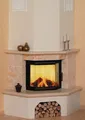Kaminbausatz Hark Vermont Radiante 800/45 K Marmor Classico-Beige 8 kW