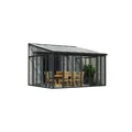 Palram - Canopia SanRemo Wintergarten, anthrazit in cm 425x382x310 (LxBxH)