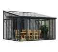 Palram - Canopia Aluminium Kaltwintergarten Sanremo Anthrazit 382x425x310 cm
