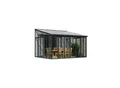 Palram - Canopia SanRemo Wintergarten, anthrazit in cm 425x382x310 (LxBxH)