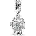 Pandora Kettenanhänger Pandora Schneeflocke Schneekugel Charm-Anhänger 792369C01 Anhänger