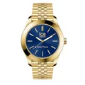 Ice-Watch - ICE steel Gold blue - Gold Herrenuhr mit Metallarmband - 023798 (Medium)