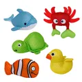 Aquanauts - 5 Schwimmtiere im Set | Badewannenspielzeug aus Polyestergewebe