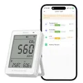 SONOFF AirGuard CO2, Intelligenter Monitor für Raumluftqualität, Matter-kompatibel, 2,4 GHz WiFi, CO2/Temp/Feuchte-Detektor, Echtzeit-Anzeige & Alarm, für Schlaf-/Kinderzimmer