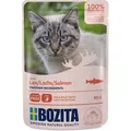 Bozita Pouch Häppchen in Soße mit Lachs | 12x 85g Katzenfutter nass