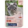 Bozita Pouch Häppchen in Soße mit Lachs | 12x 85g Katzenfutter nass