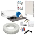 30 m2 Set Tackersystem Rollbahn 20 mm WLG 045 16x2 PE-RT Rohr Raster 15 cm 2 Heizkreise Regler 230 V + Zubehör