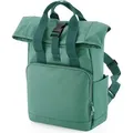 BagBase BG118S | Recycled Mini Twin Handle Roll-Top Backpack - Farbe: Sage Green - Größe: 23 x 32 x 11 cm - Grün
