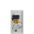 Hager VH36NW Multimediaverteiler komplett bestückt und montiert für 8 LAN-Tei...