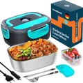 TRAVELISIMO Elektrische Lunchbox 80W Essensbox Warmes Mittagessen Wärmebox 1,5L