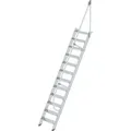 Günzburger Steigtechnik - Treppe 60° Stufenbreite 600 Mm 12 Stufen Aluminium Geriffelt - 600212